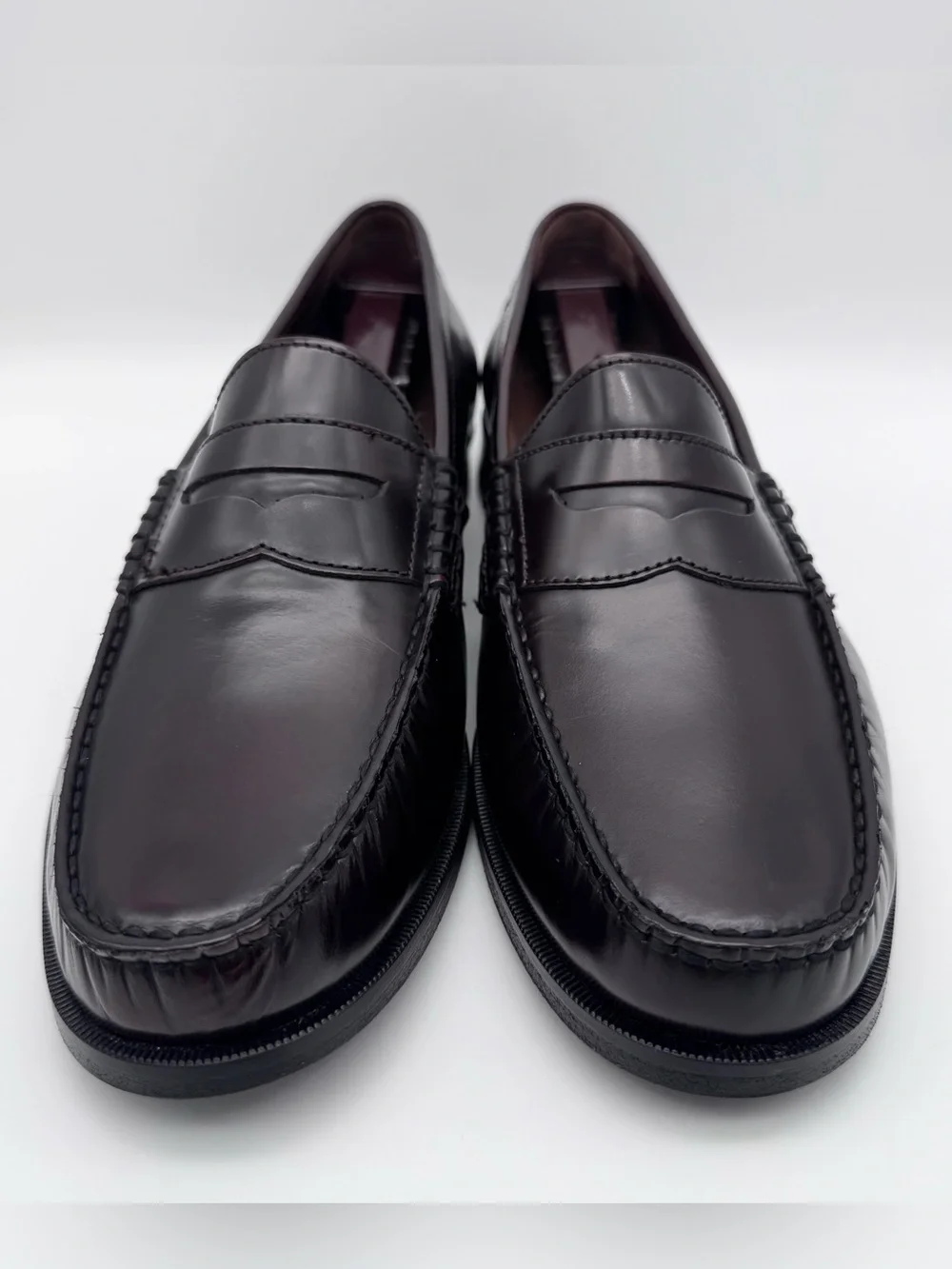 Johnston & Murphy Pannell Penny Loafer Burgundy Leather Men's Size 9 M New NWOB